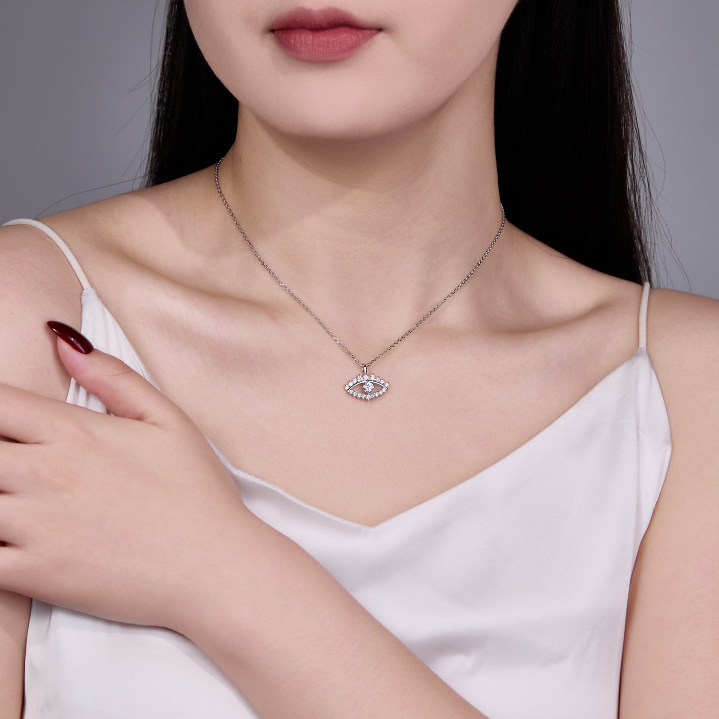 The Evil Eye Moissanite Necklace