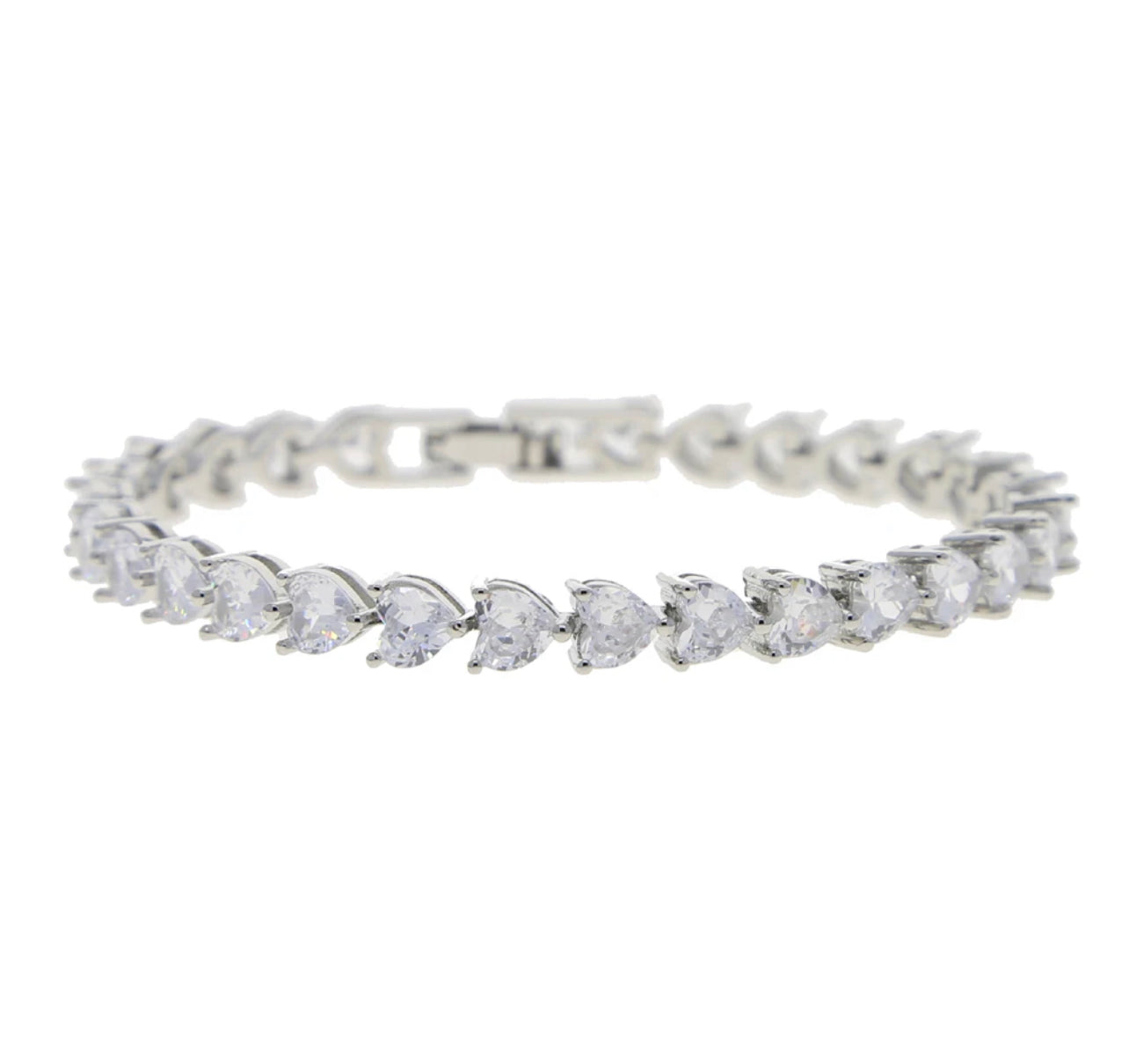 The Heart Shape Tennis Bracelet