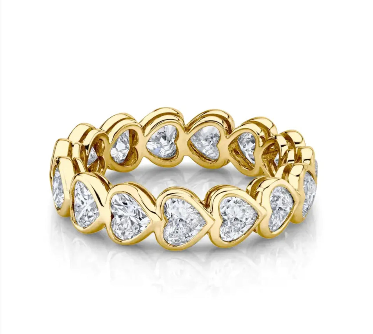 Eternity Bezel Heart Ring