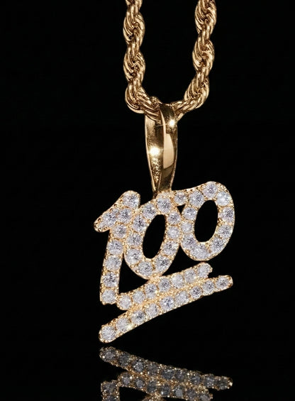 Keep It 100 Pendant (Includes FREE 20” Rope Chain)