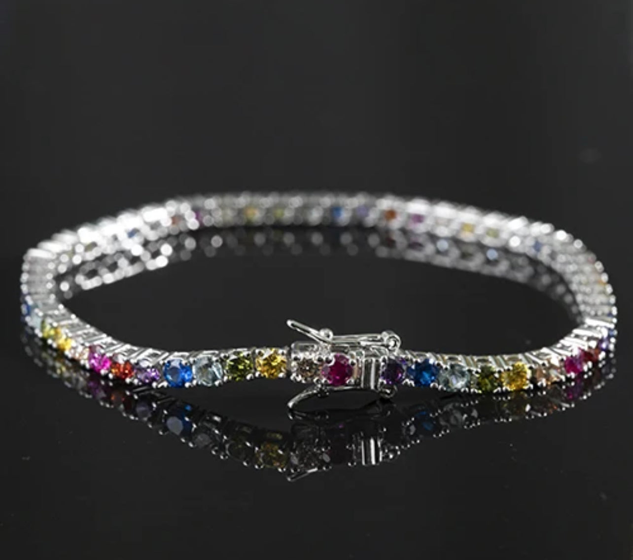 Colorful Tennis Bracelet