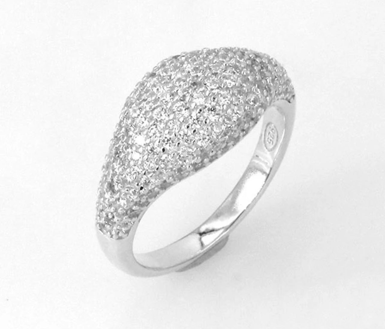 Signet Pave Ring