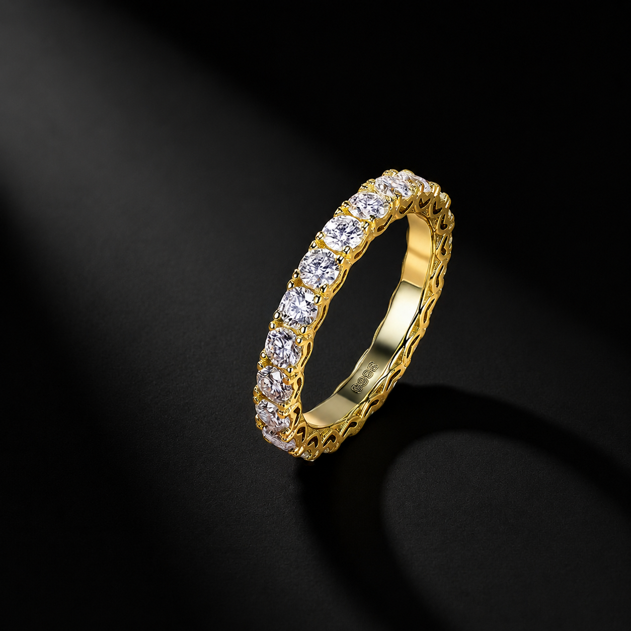 The Heart Eternity Moissanite Ring