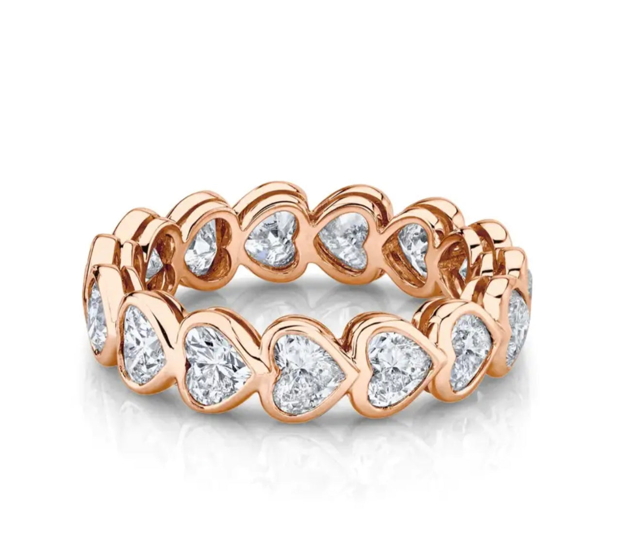 Eternity Bezel Heart Ring