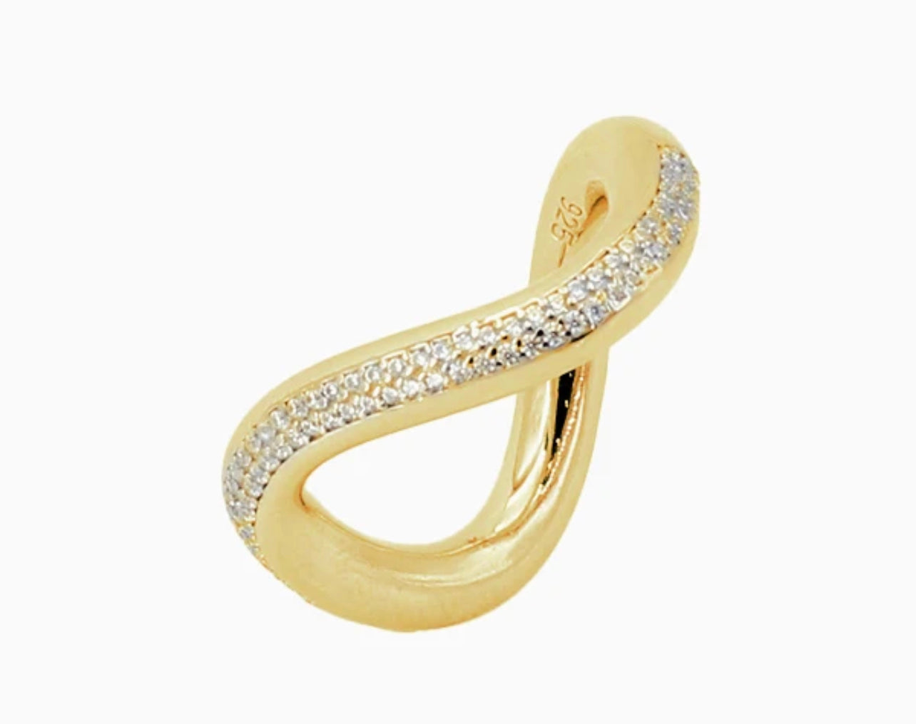 Twist Pave Ring