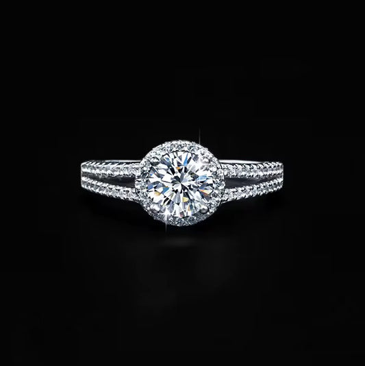 ✨Moissanite Double Row Round Ring