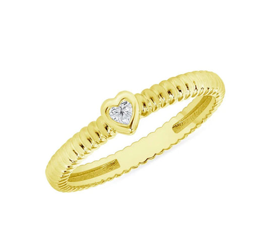 Cordage Heart Ring