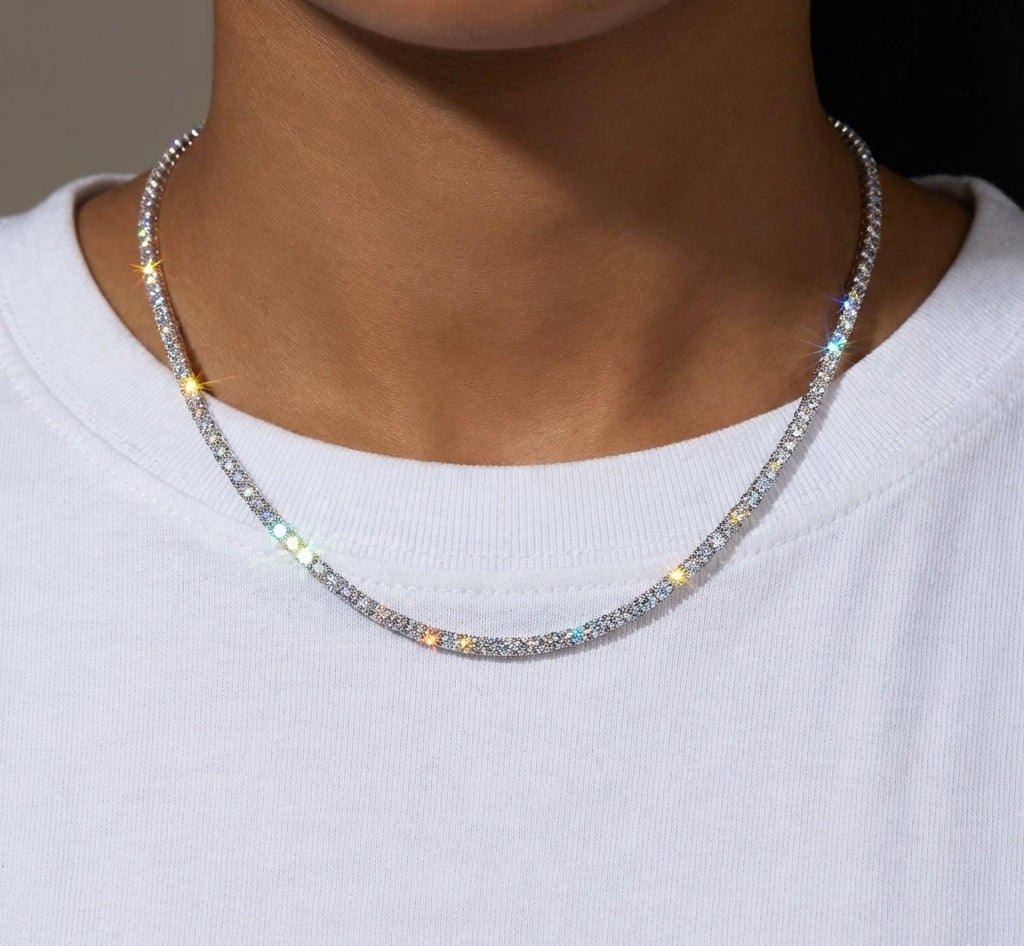 The Essential 3mm Moissanite Tennis Chain