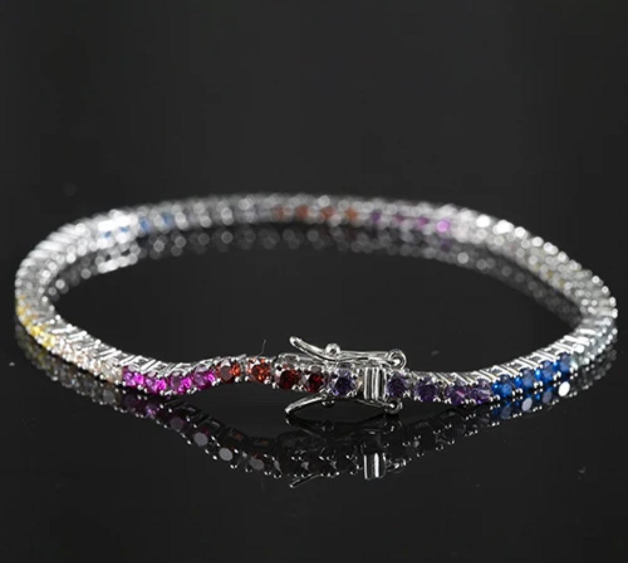 Colorful Tennis Bracelet