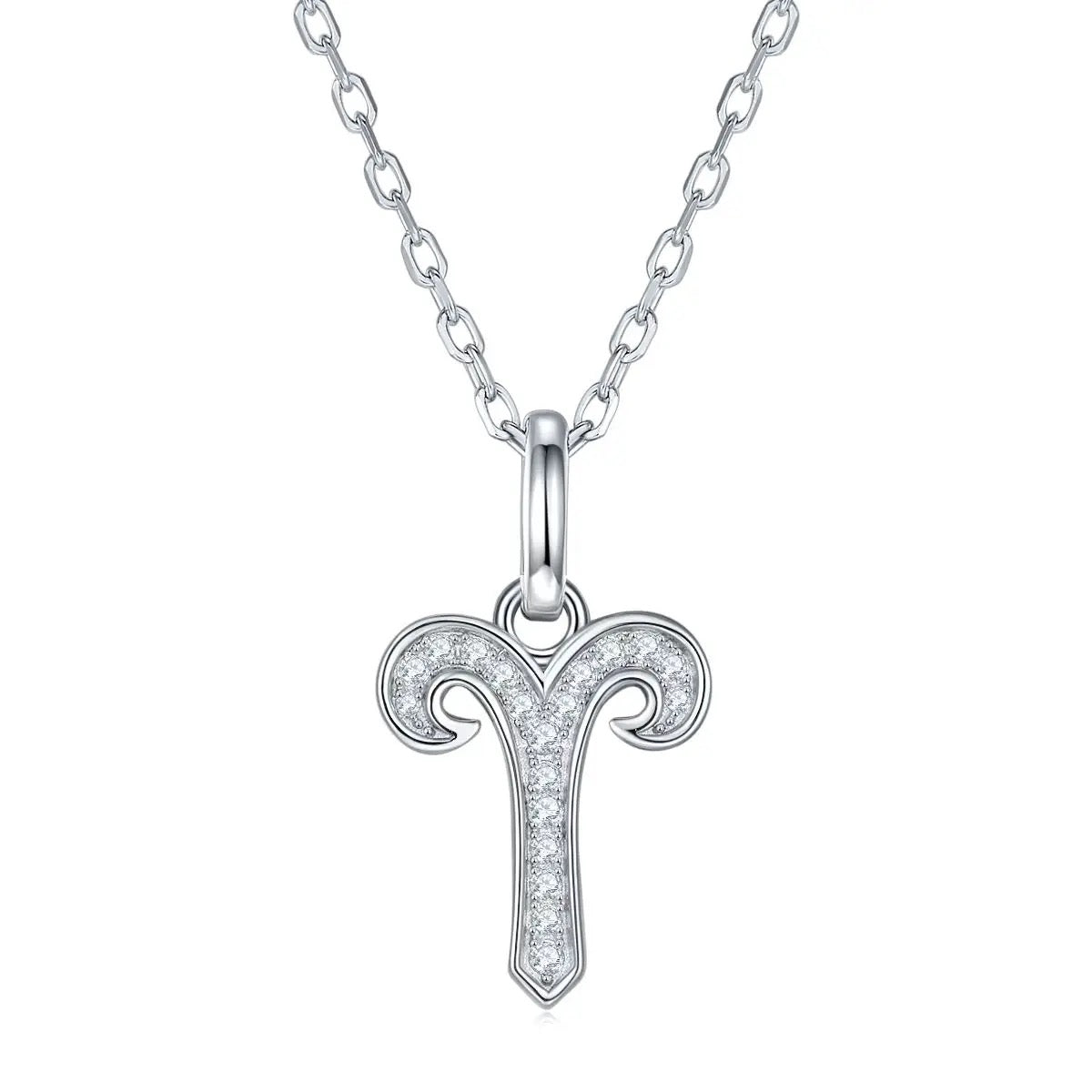 The Moissanite Paved Zodiac Necklace