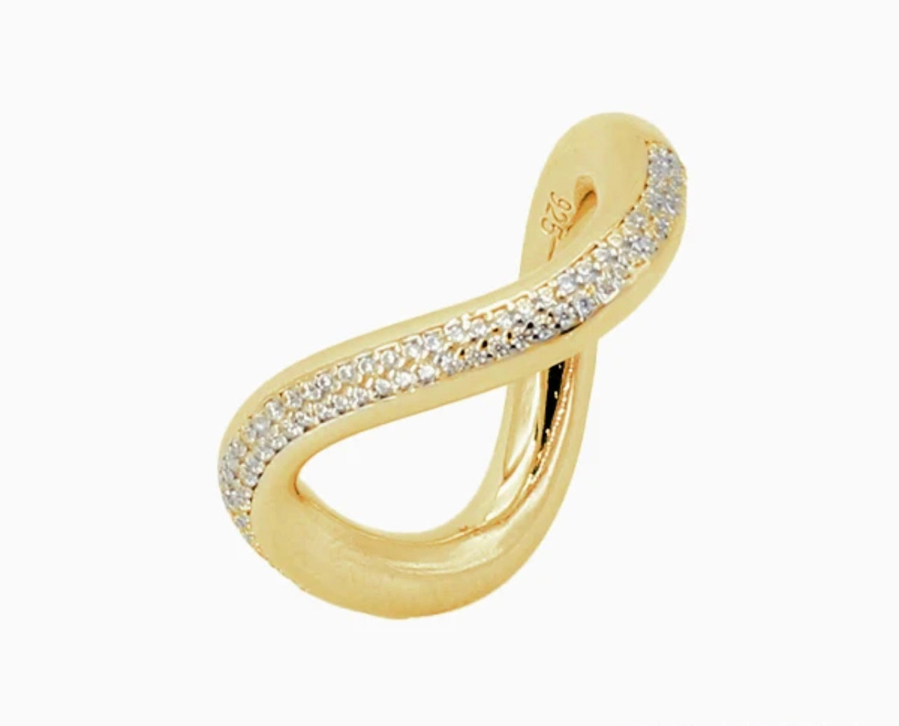 Twist Pave Ring