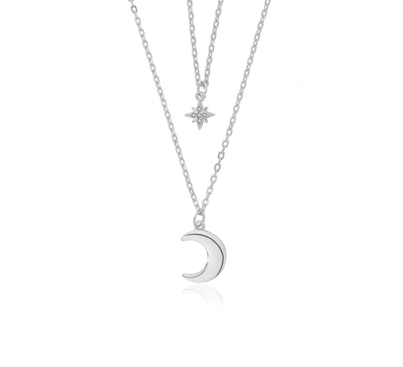 The Moon & Star Pendant Necklace