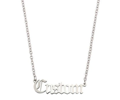 The Basic Nameplate Necklaces