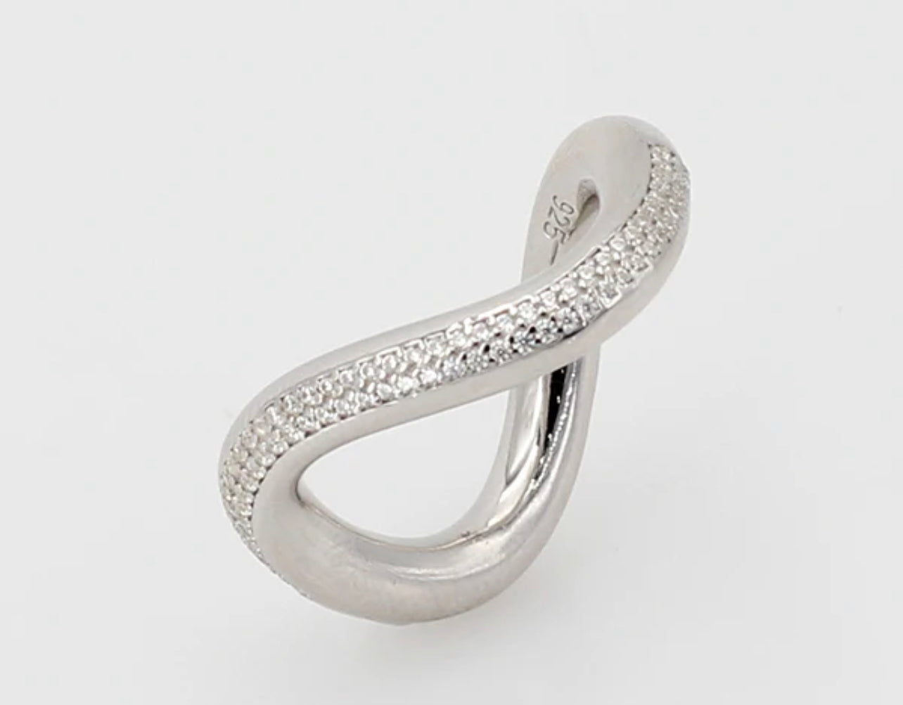 Twist Pave Ring