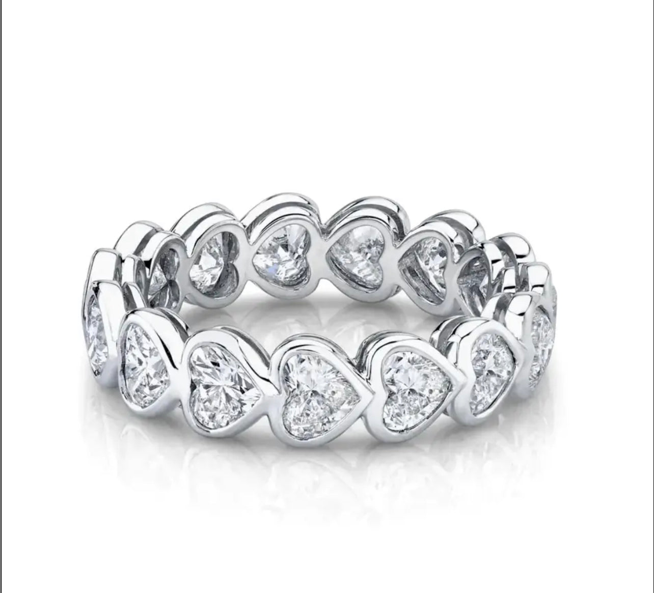 Eternity Bezel Heart Ring