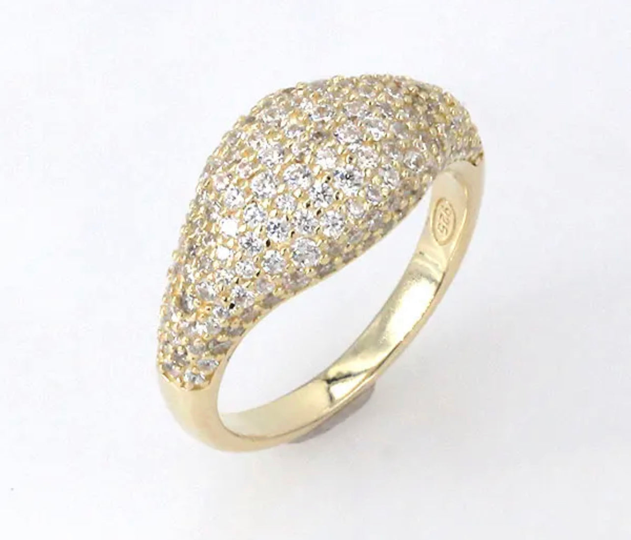 Signet Pave Ring