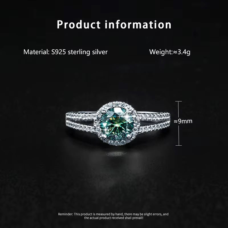 ✨Moissanite Double Row Round Ring