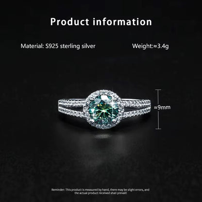 ✨Moissanite Double Row Round Ring