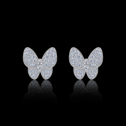 The Butterfly Moissanite Stud Earrings