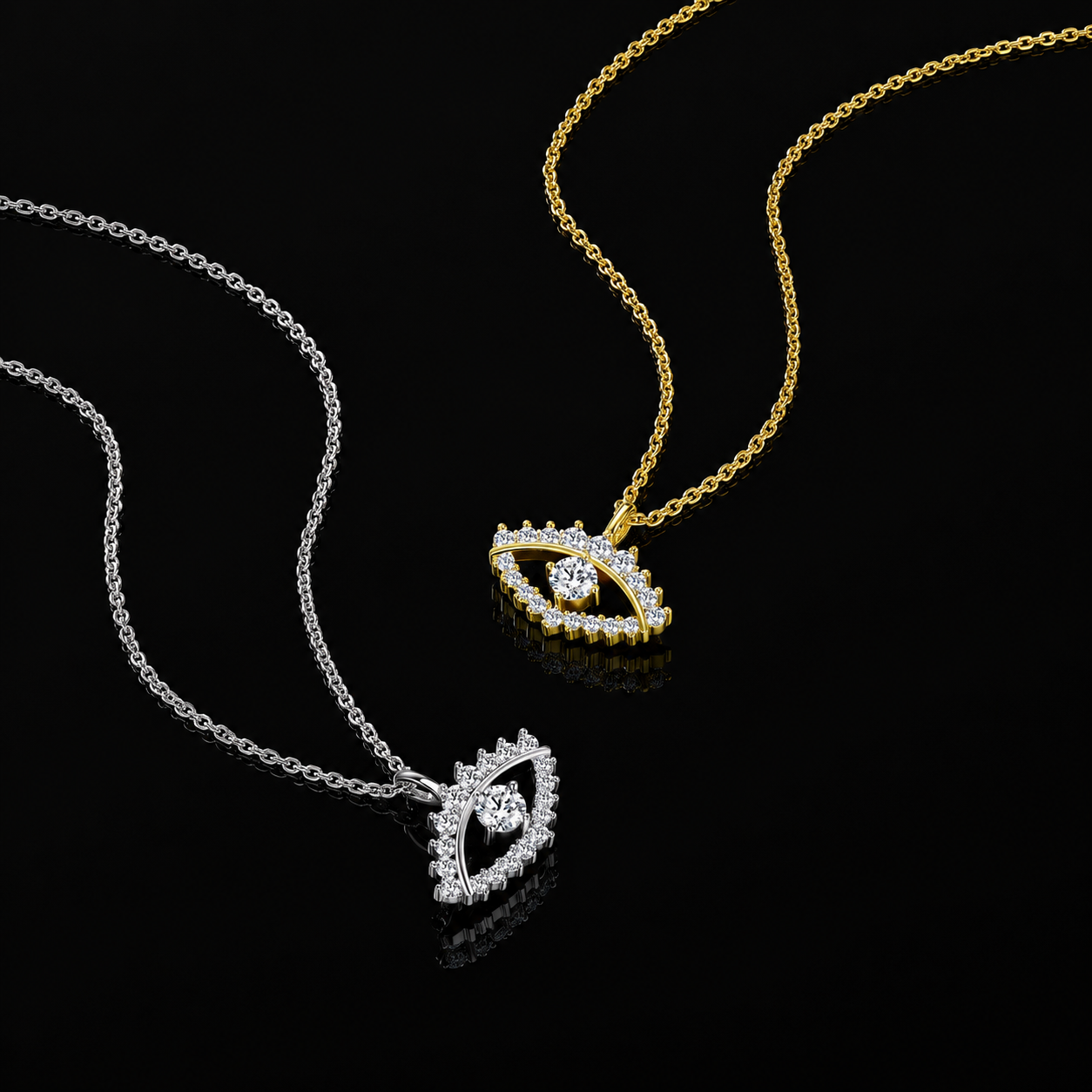 The Evil Eye Moissanite Necklace