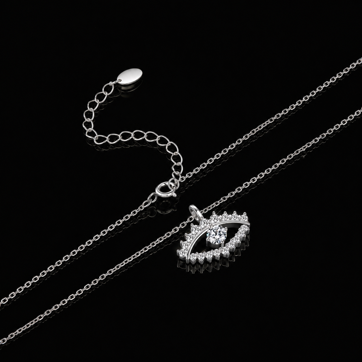 The Evil Eye Moissanite Necklace
