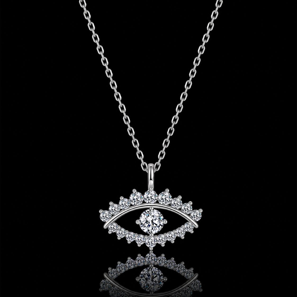 The Evil Eye Moissanite Necklace