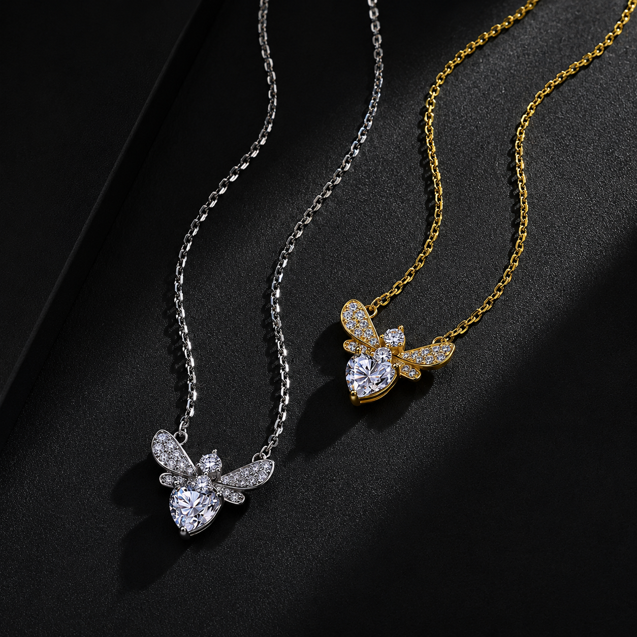The Honeybee Heart Necklace