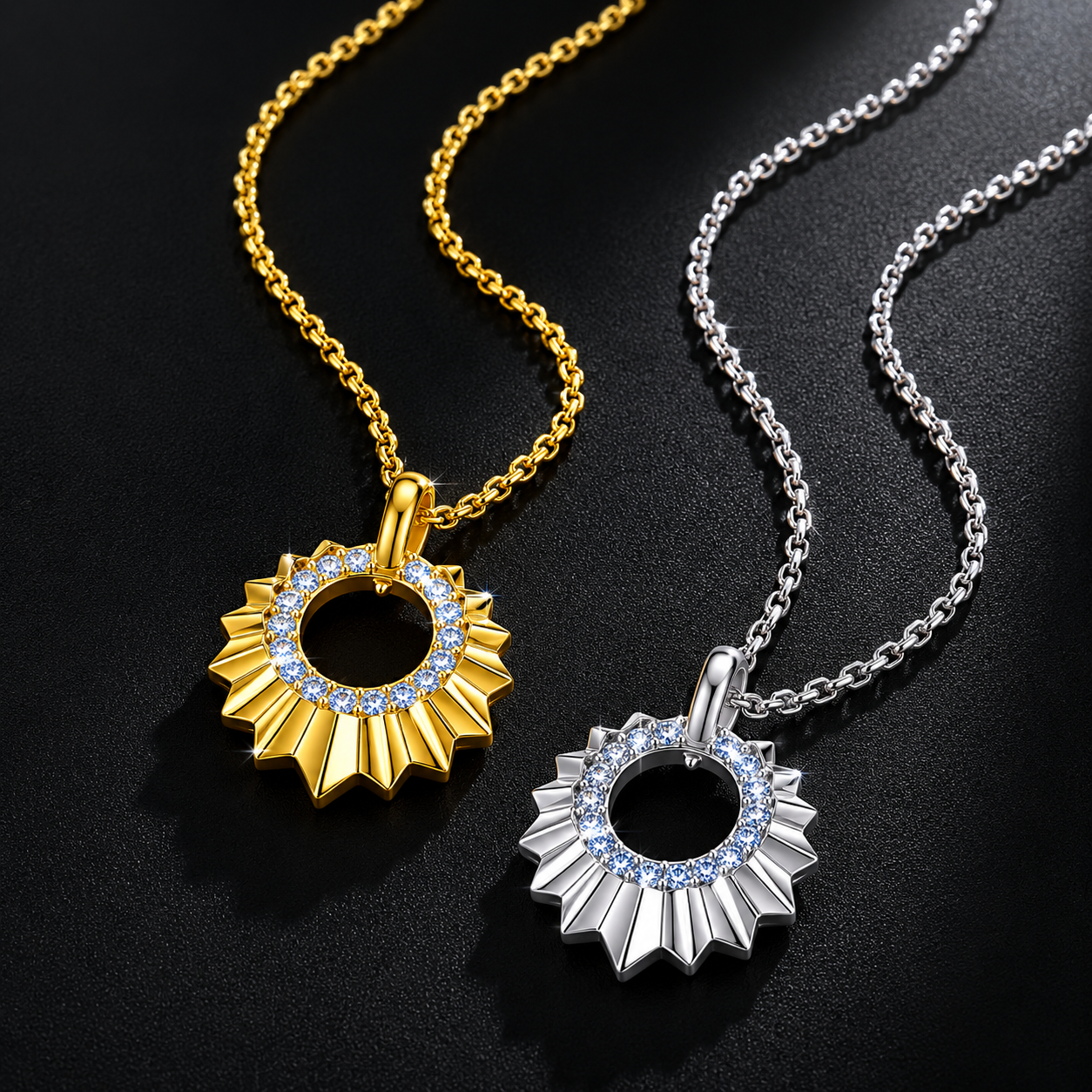 The Sunburst Moissanite Necklace