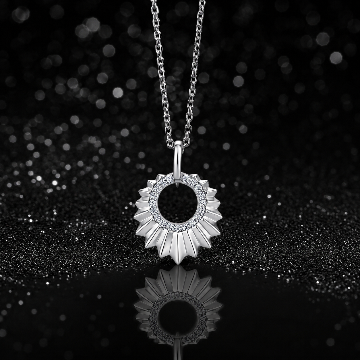 The Sunburst Moissanite Necklace
