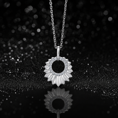 The Sunburst Moissanite Necklace