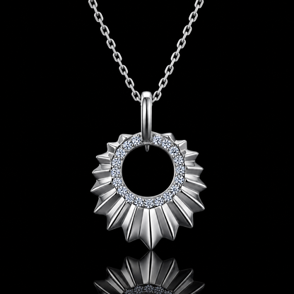 The Sunburst Moissanite Necklace