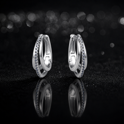 The Layered Pavé Huggies