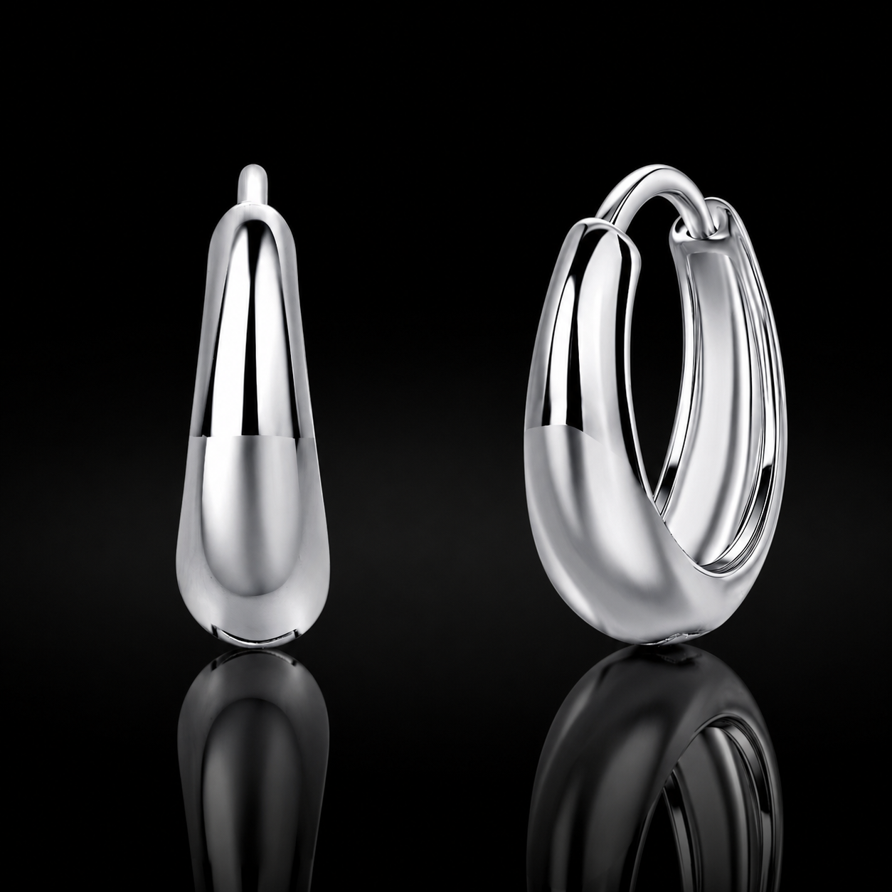 The Classic Teardrop Hoops