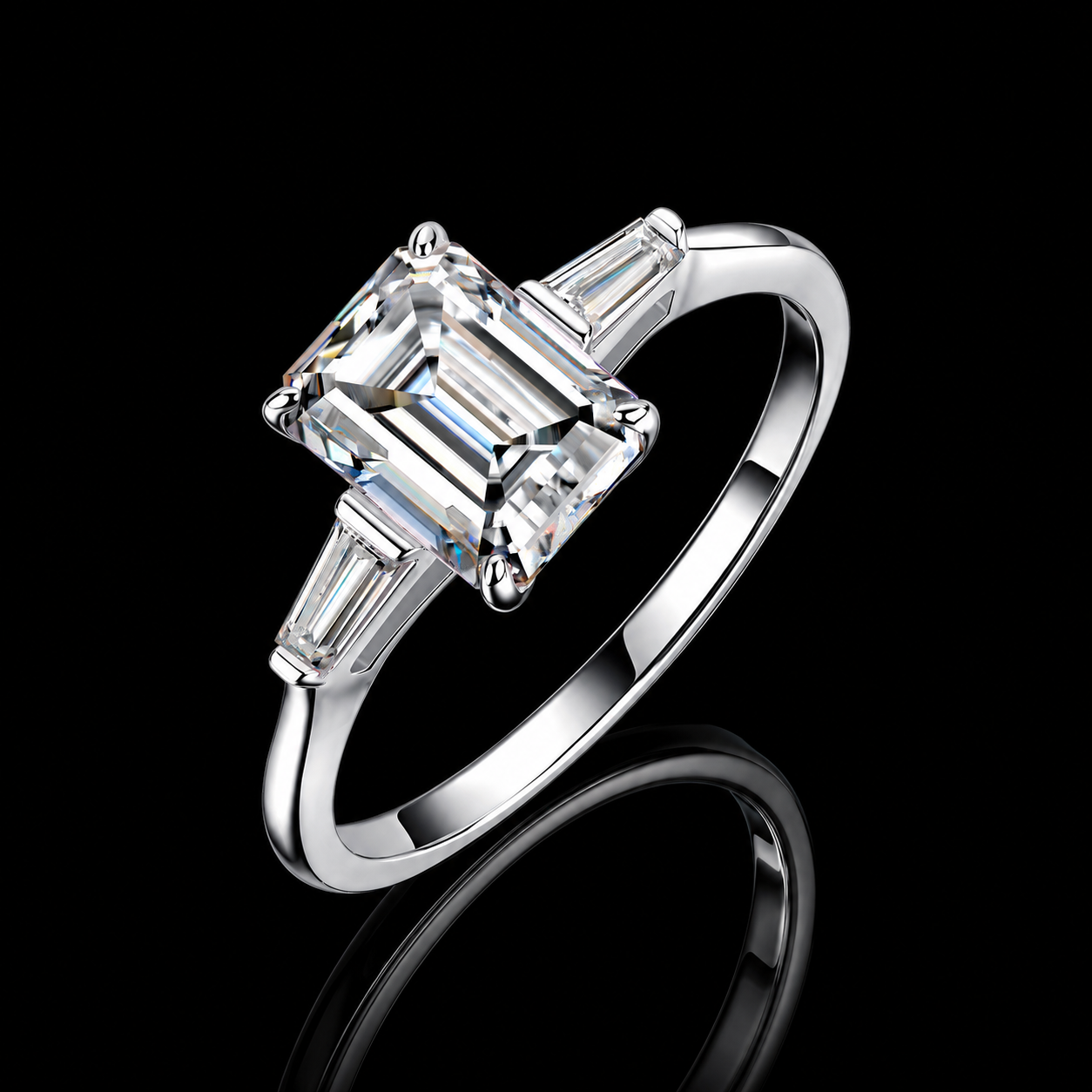 The Emerald-Cut Engagement Ring