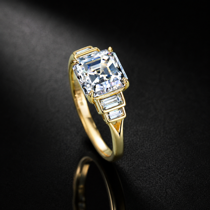 The Asscher-Cut Engagement Ring