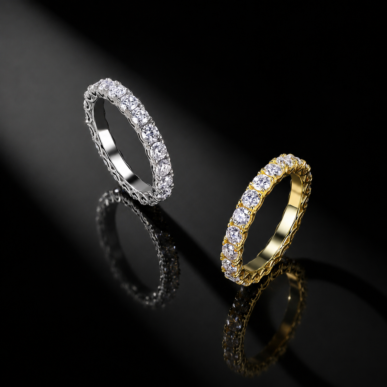 The Heart Eternity Moissanite Ring