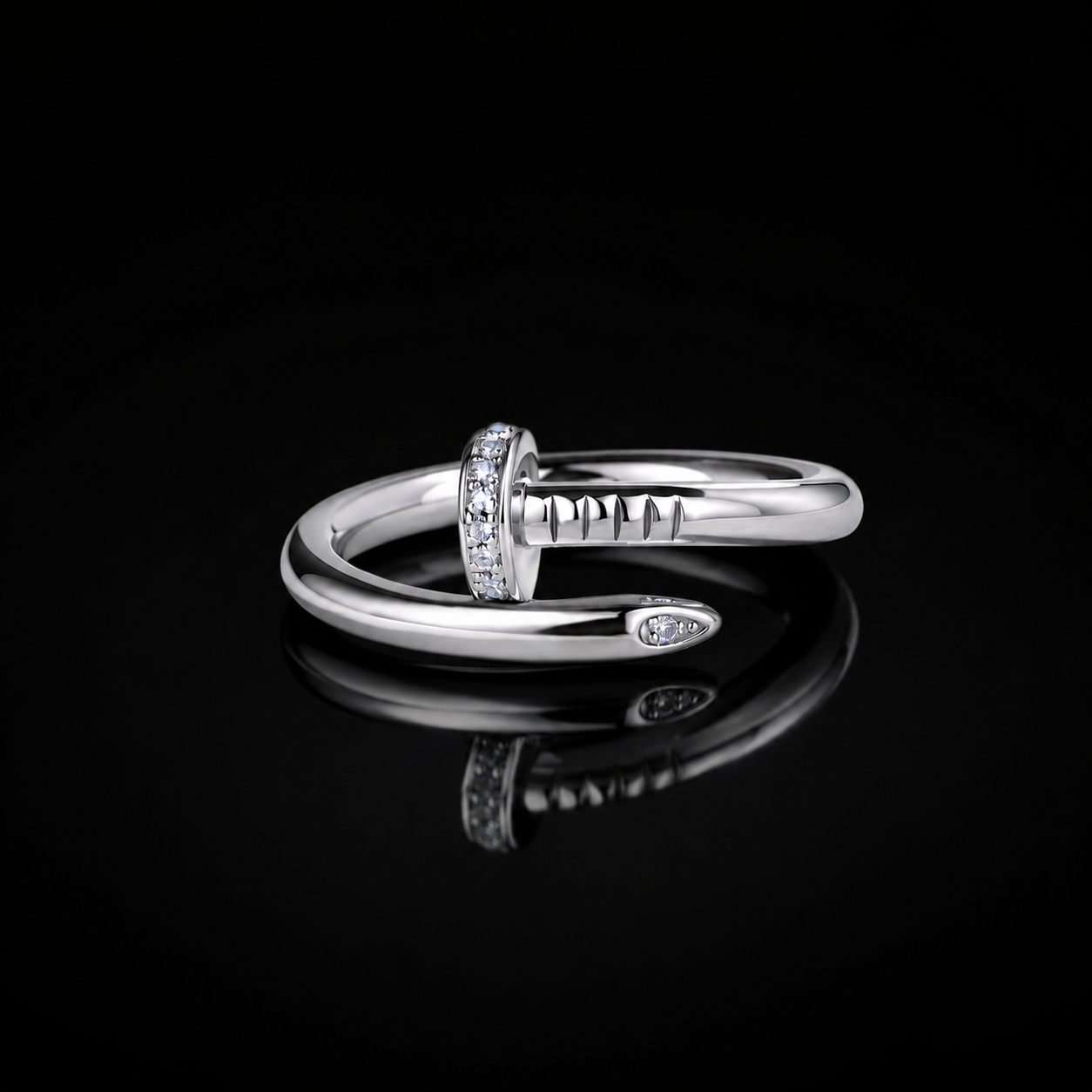 The Nail Wrap Moissanite Ring