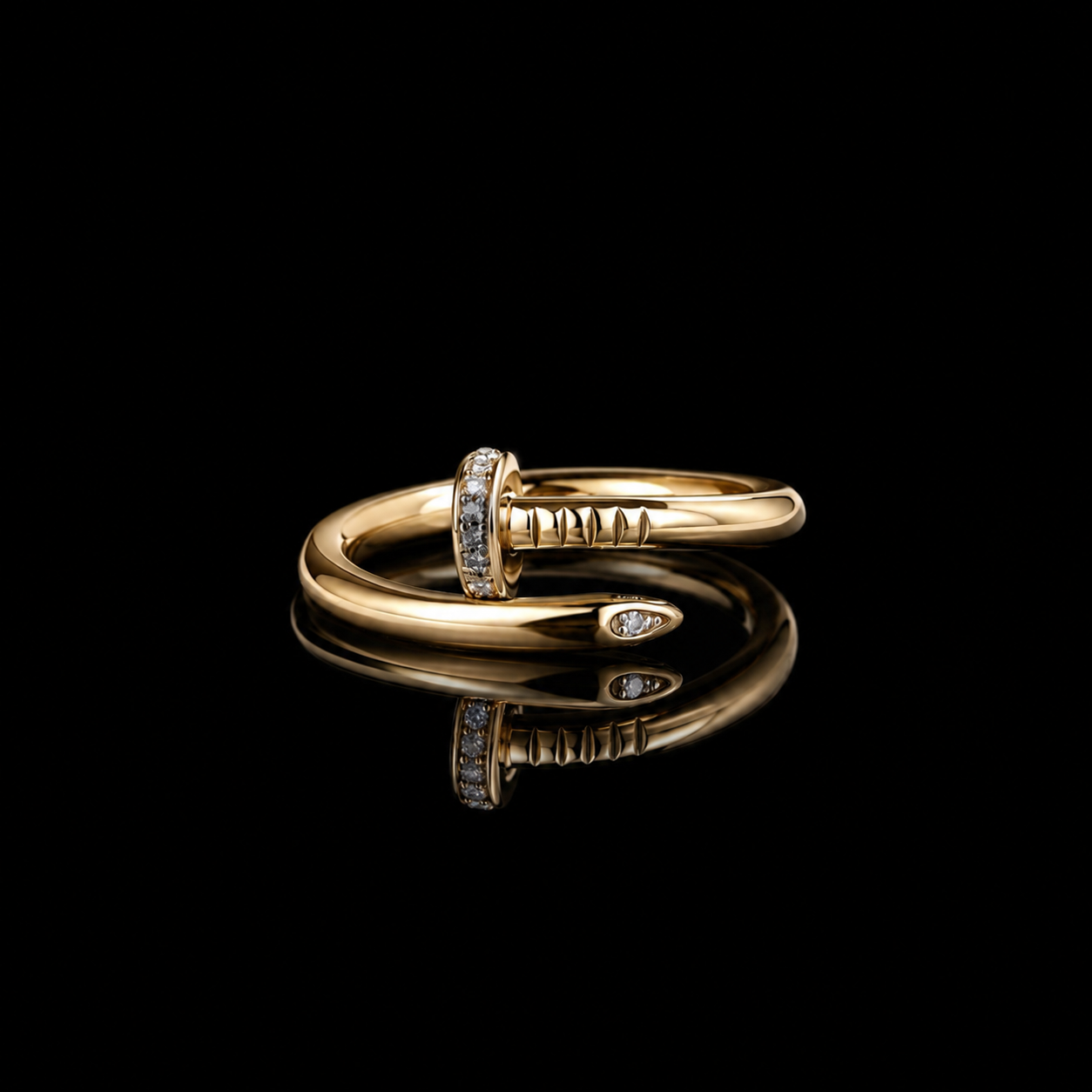 The Nail Wrap Moissanite Ring