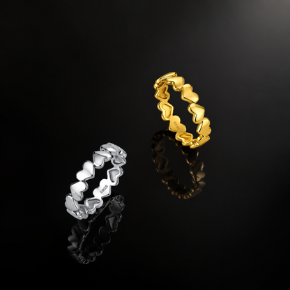 The Heart Link Band Ring