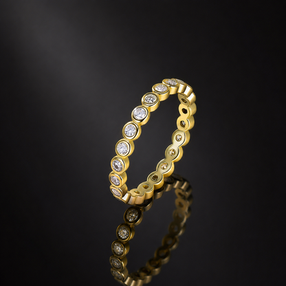 The Bezel Eternity Moissanite Ring