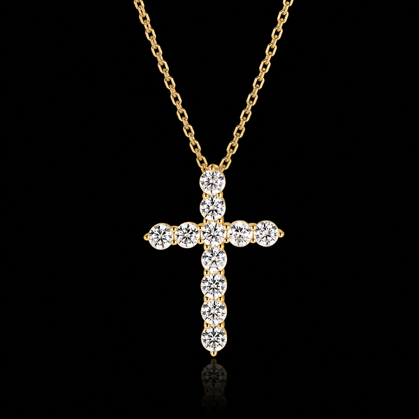 The Moissanite Cross Necklace
