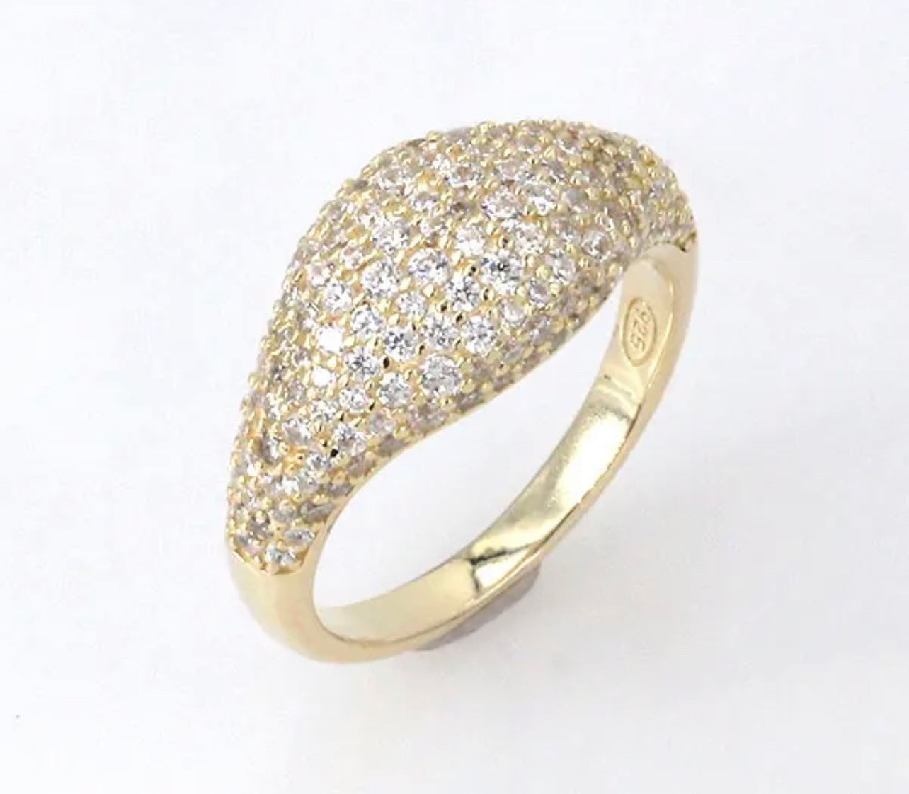 Signet Pave Ring