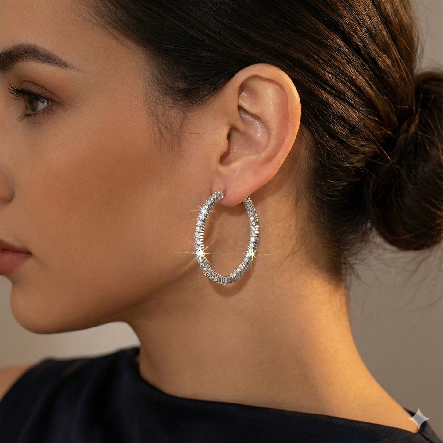 ✨Moissanite Tennis Hoops