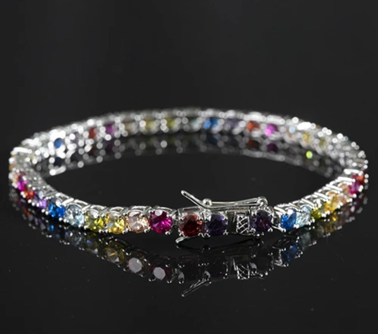 Colorful Tennis Bracelet