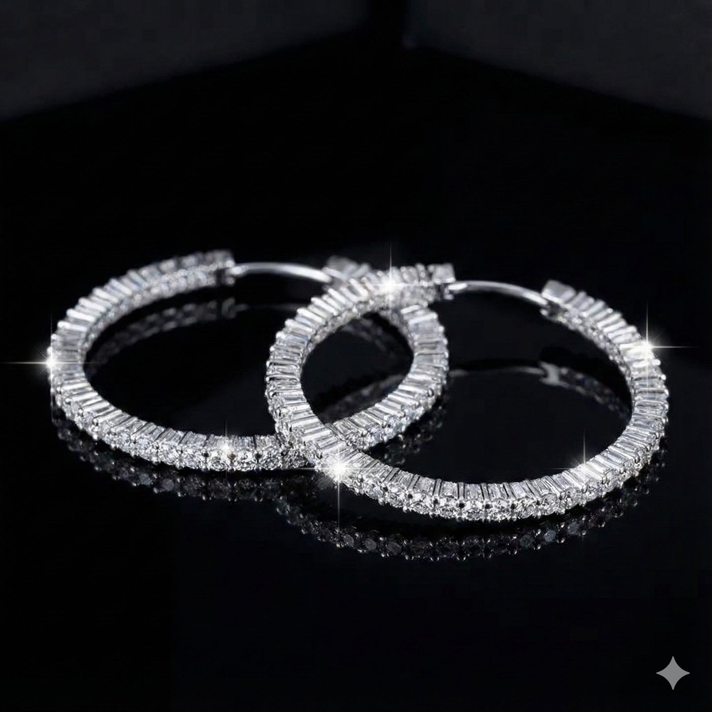 ✨Moissanite Tennis Hoops