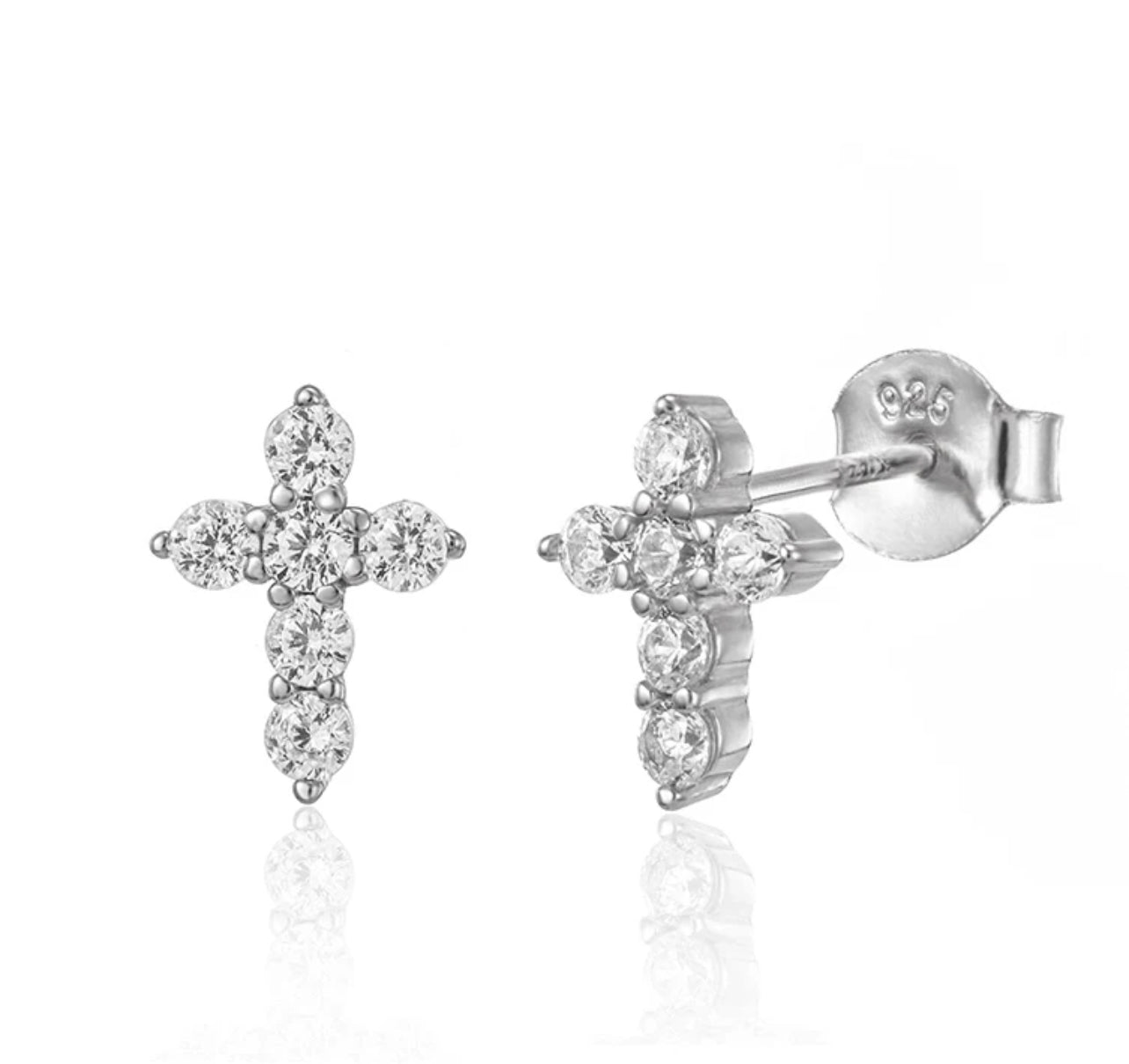 CZ Cross Stud