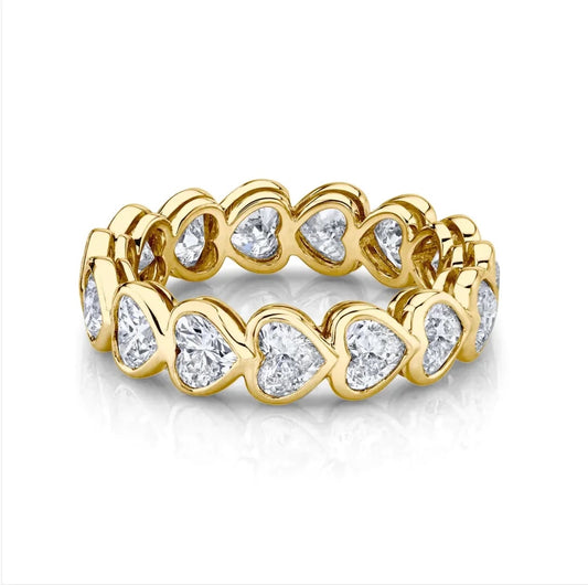 Eternity Bezel Heart Ring