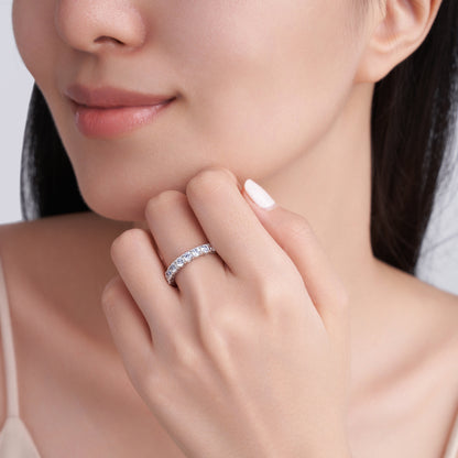 The Heart Eternity Moissanite Ring