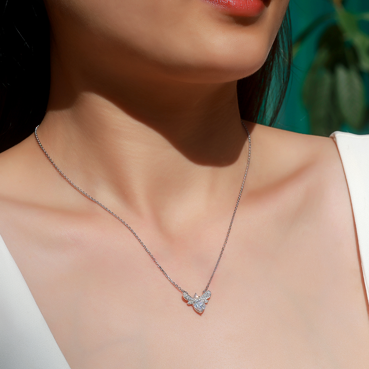 The Honeybee Heart Necklace