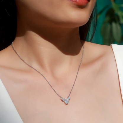 The Honeybee Heart Necklace